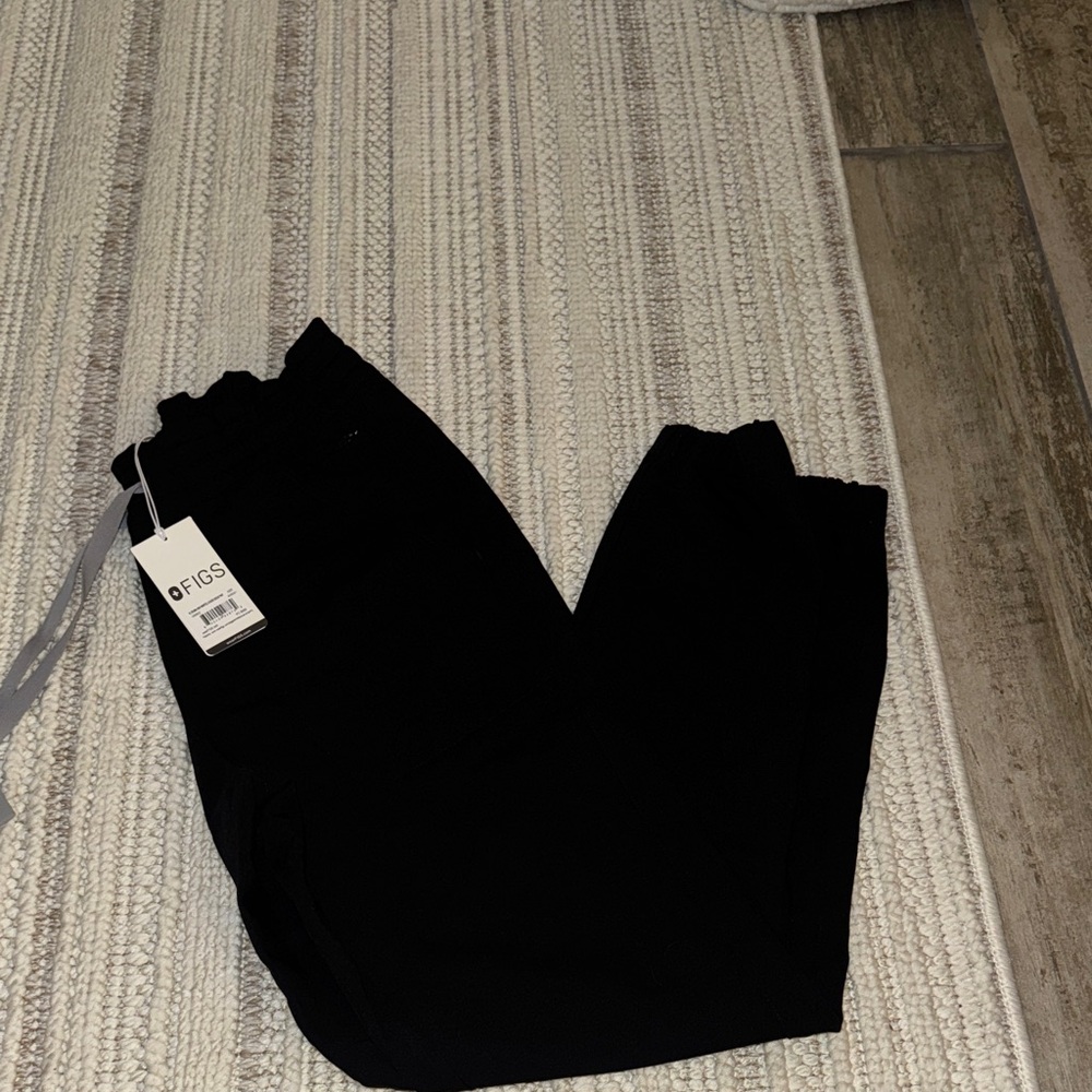 Figs Black Regina High Waisted Jogger Pant